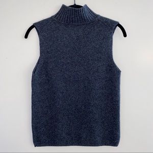 Grey Cashmere Turtleneck Sweater